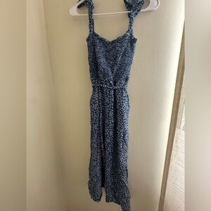 Baltic Born Blue Floral Sleeveless Jumpsuit